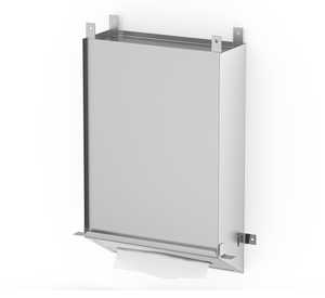 Silver manual paper dispenser C fold